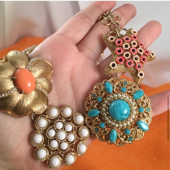 Stella & Dot Retired🌺🕊Birds of Paradise Necklace - Picture 4 of 4